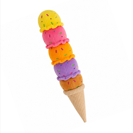 Squeaky Scoops™ – Ice Cream Dog Toy